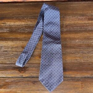 Ralph Lauren Blue Geometric Silk Tie